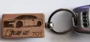 Custom Rectangle Wooden Keychain 53X31 MM