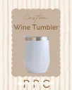 Custom Wine Stainless Steel Tumbler Double Wall 12 Oz