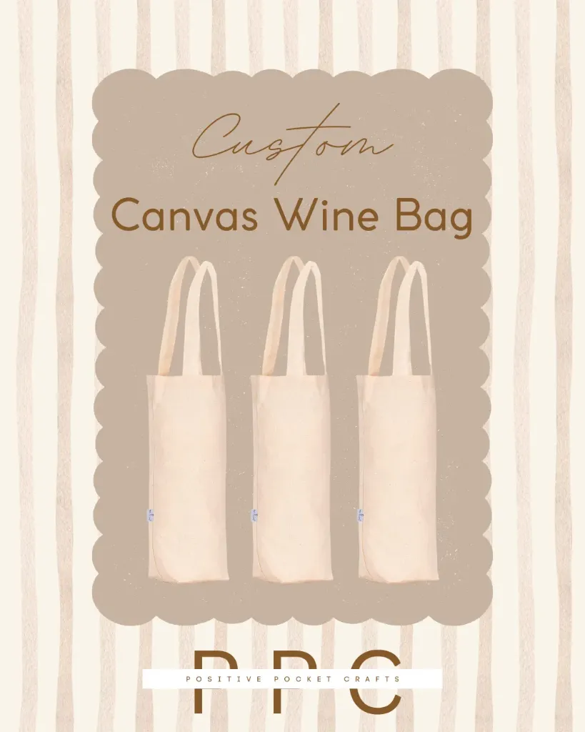 [CWCB001FG] Custom Wine Canvas Bags
