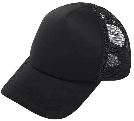 Custom Black Trucker Hat Adult With Your Design
