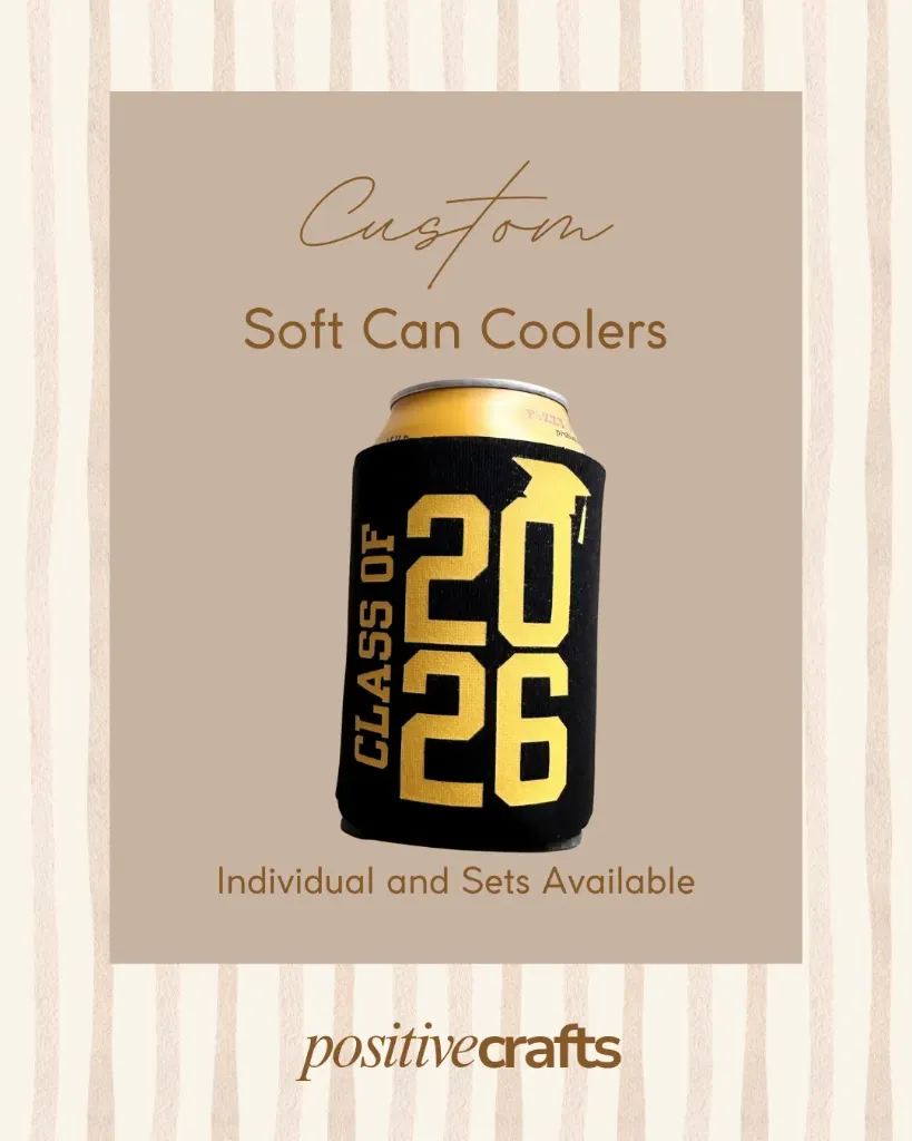 [CCCSSFWYD001FG] Custom Can Cooler Sleeves Soft Foam With Your Design