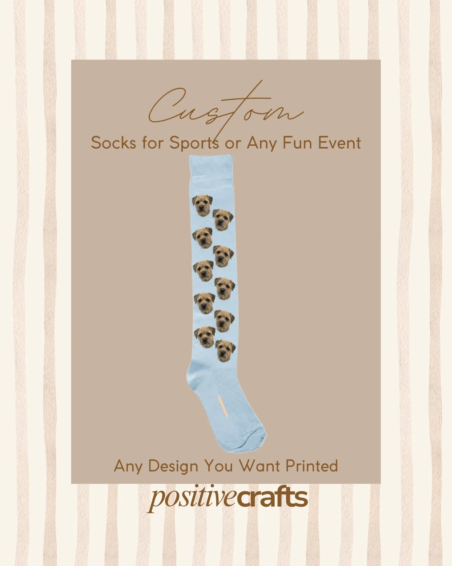 [CPSFSOFEFG001] Custom Printed Socks For Sports or Fun Events