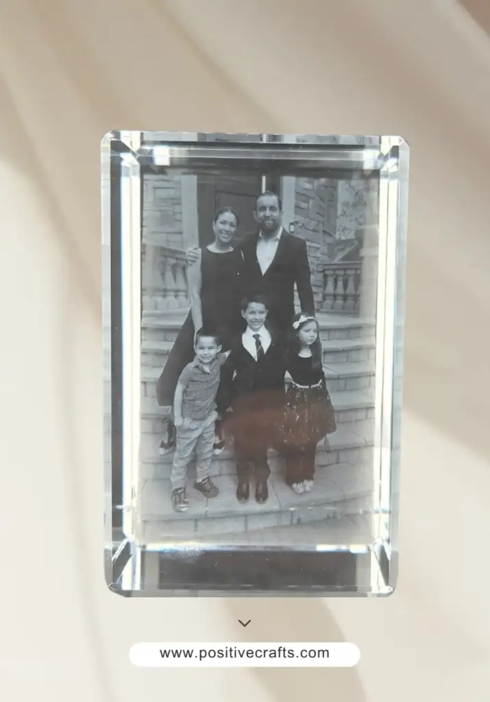 Custom 3D Crystal Rectangle Large 90X60X60 MM