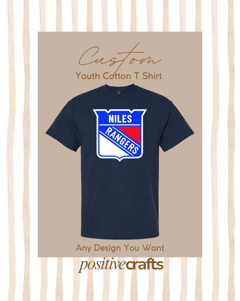 Custom T Shirt Youth In Different Colors Sizes