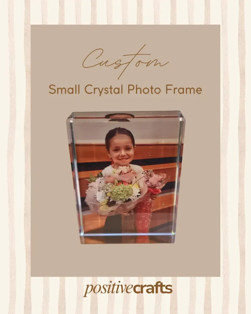 [CCPF00180X60FG] Custom Crystal Photo Frame 80X60 MM