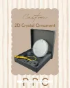 Custom 2D Crystal Ornament 80X10 MM