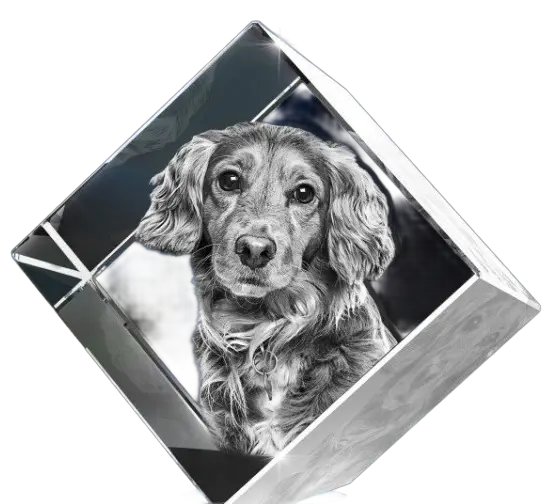 Custom 3D Crystal Cut Corner Cube Medium 60X60X60 MM