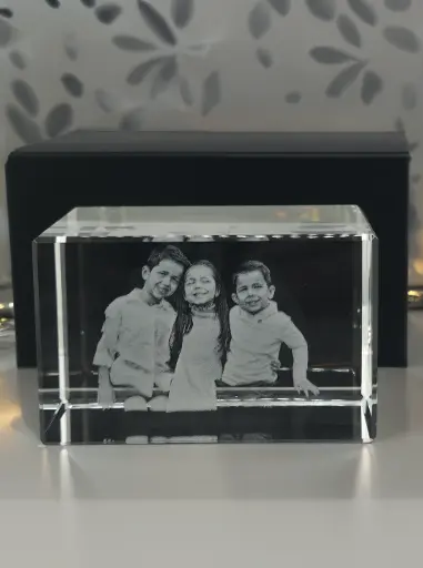 [C3DCRM00180X50X50FG] Custom 3D Crystal Rectangle Medium 80X50X50 MM