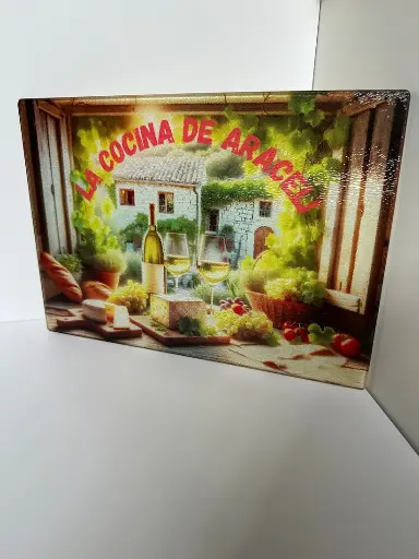 [CGCB001FG] Custom Glass Cutting Board
